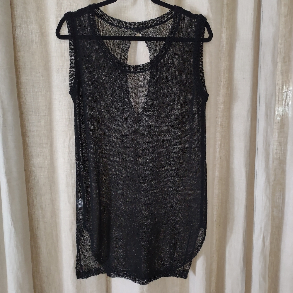 Black Beach Coverup